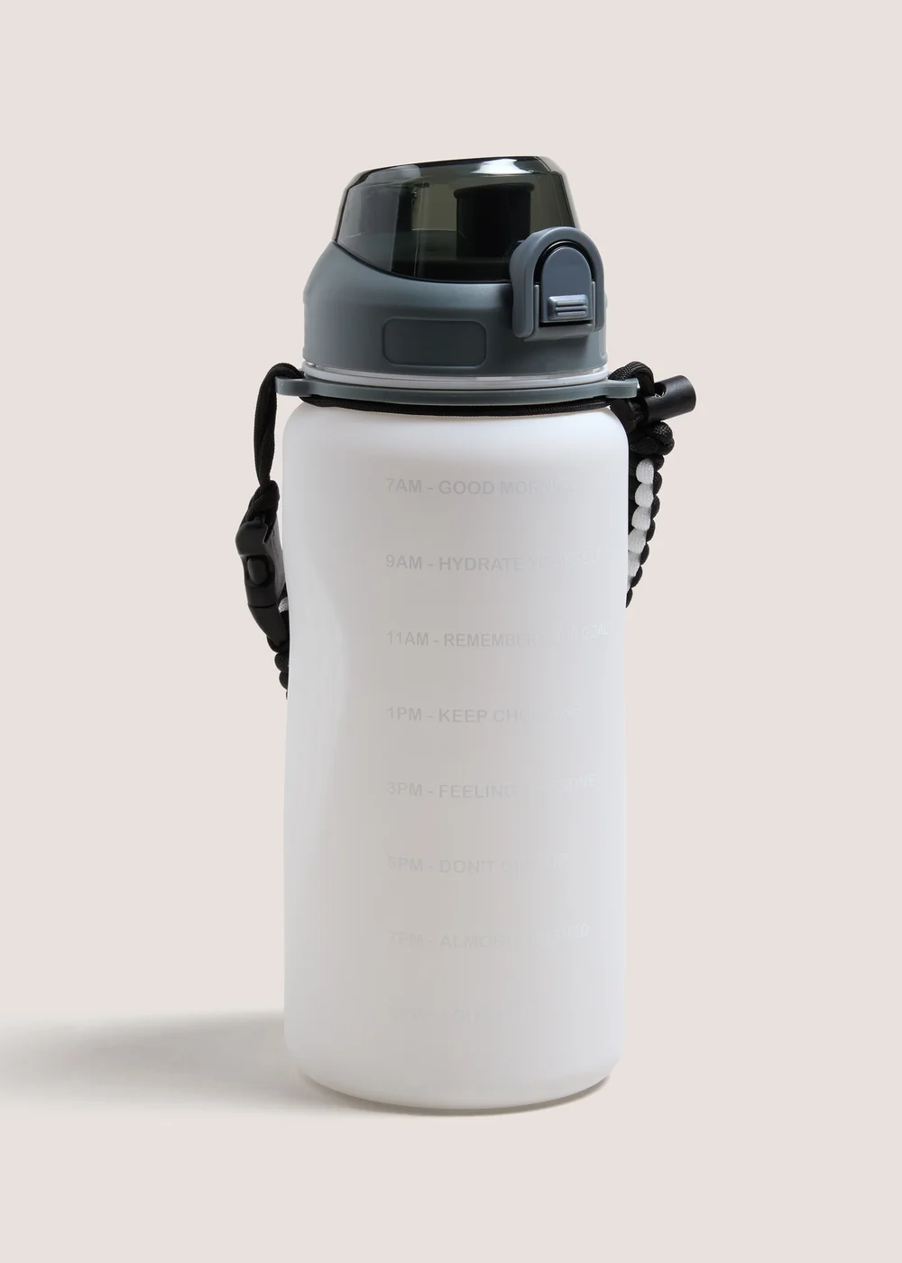 Souluxe White Tracker Water Bottle Image 1