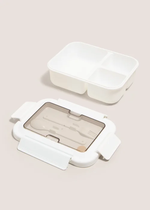 Souluxe White Bento Lunch Box Image 2