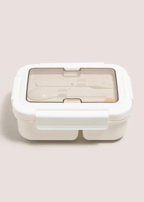 Souluxe White Bento Lunch Box Image 1