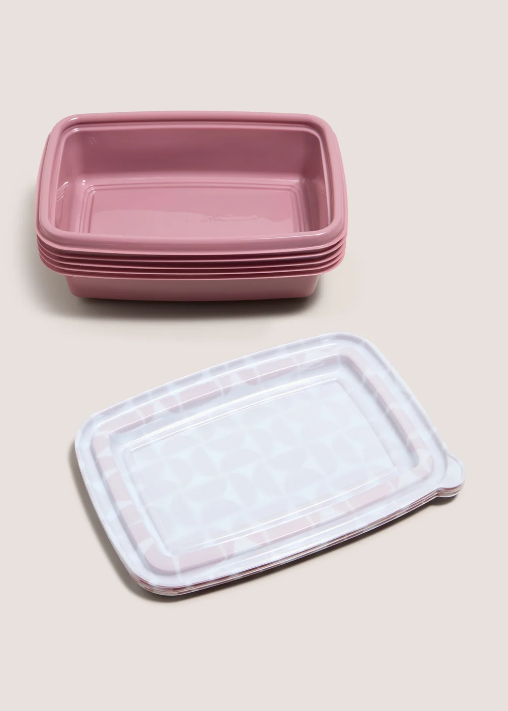 5 Pack Souluxe Pink Food Prep Boxes Image 2