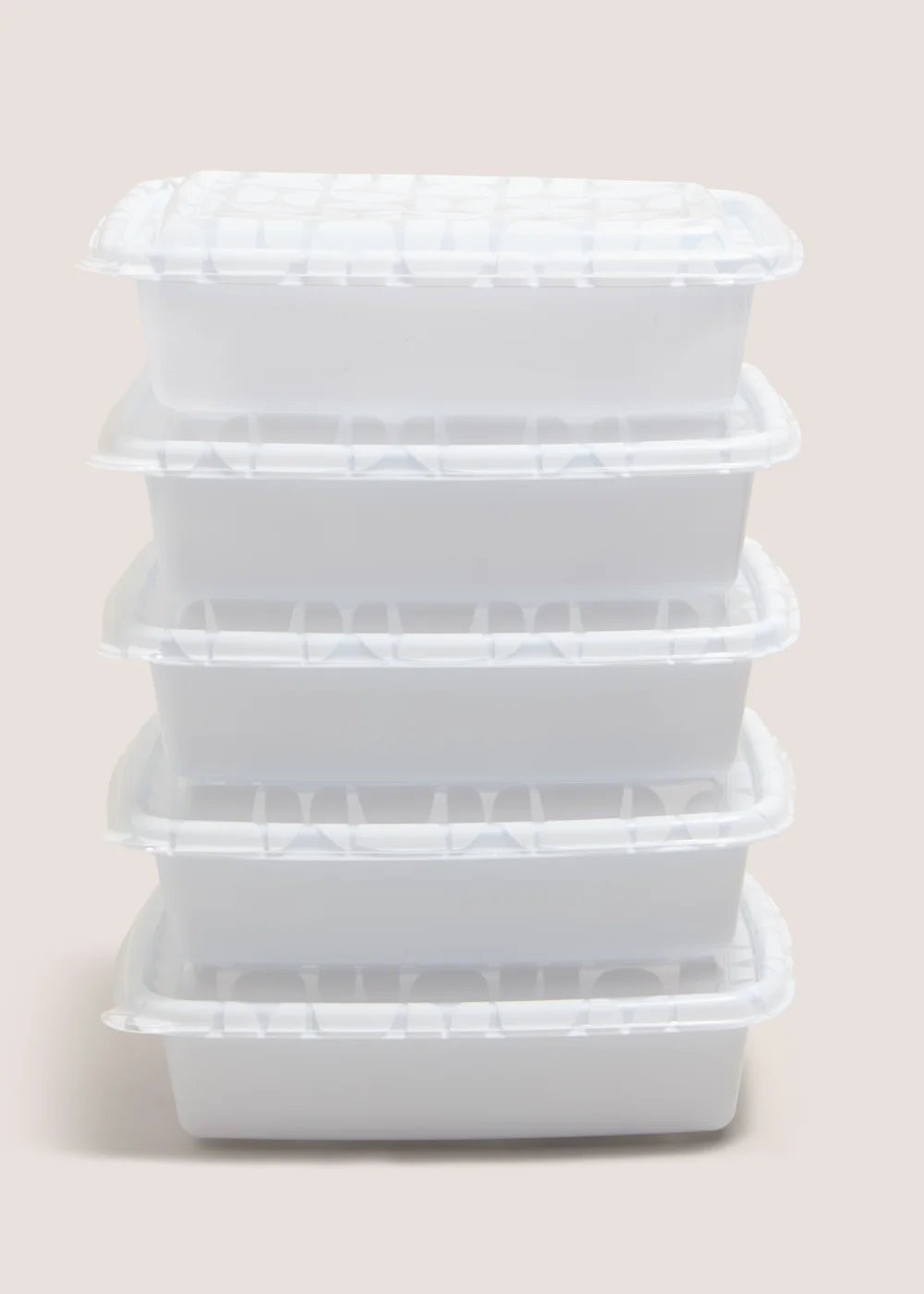5 Pack Souluxe White Food Prep Boxes Image 1