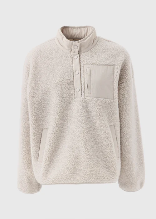Souluxe Cream Borg Funnel Fleece - S Image 4