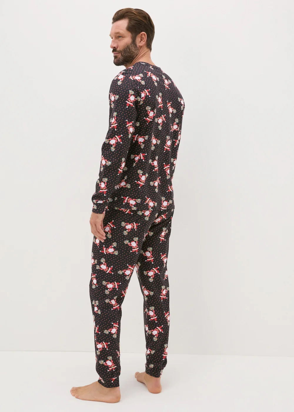 Black Dancing Santa Family Pyjama Set - Extra small Image 2