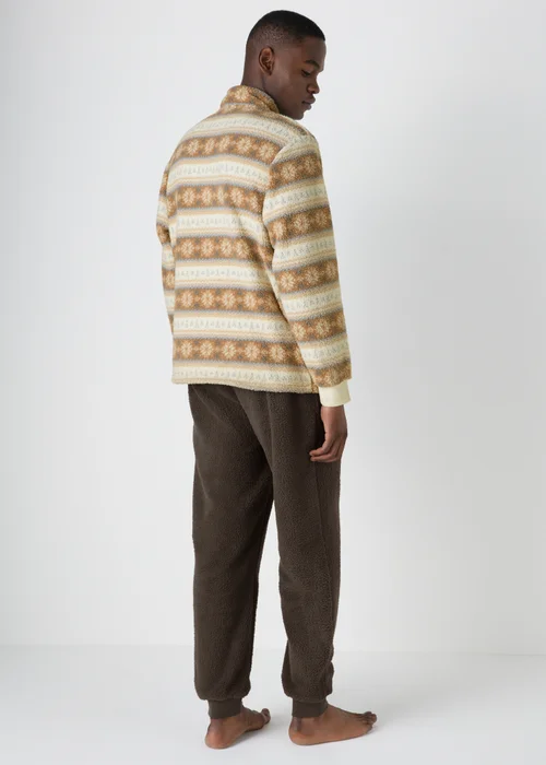 Multicolour Fairisle Fleece Pyjama Set - Extra small Image 2