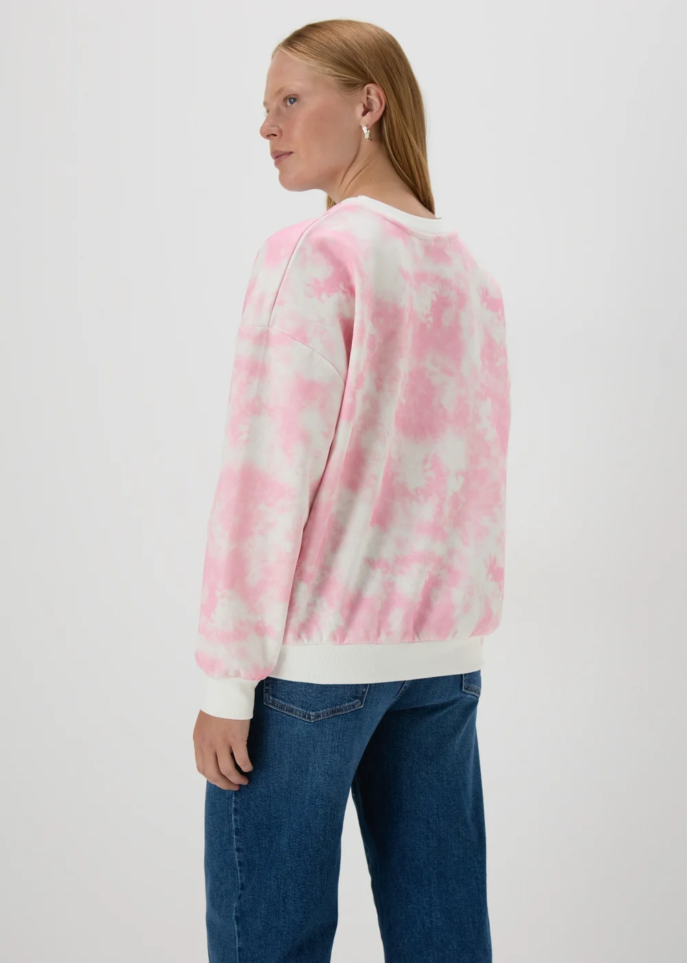 Pink Acid Wash Sweatshirt - S Image 2