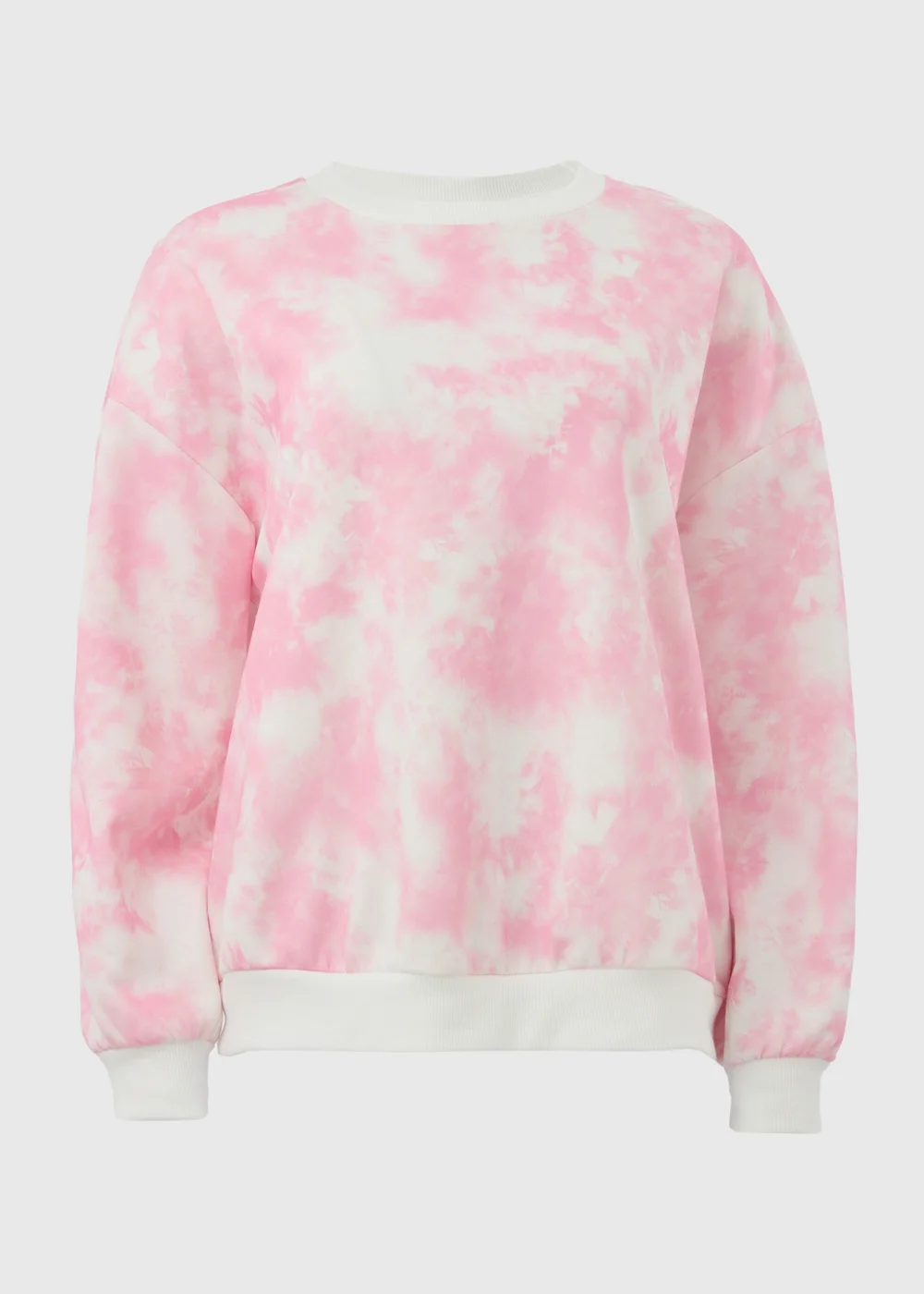 Pink Acid Wash Sweatshirt - S Image 5