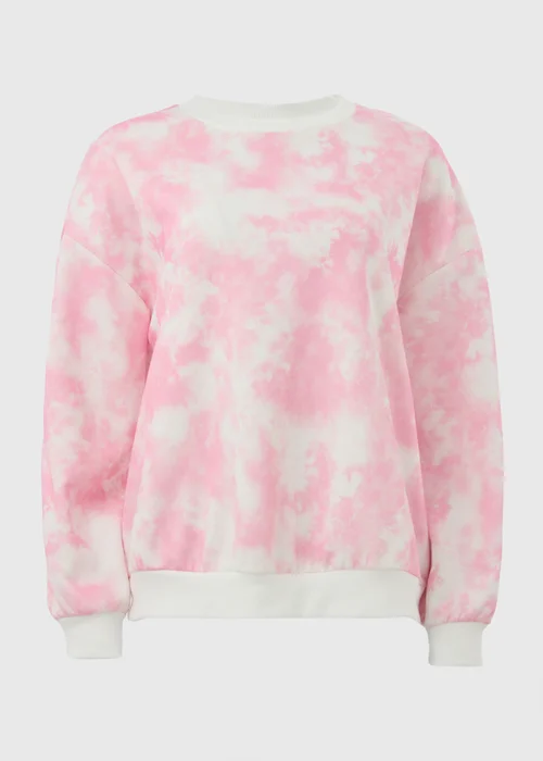 Pink Acid Wash Sweatshirt - S Image 5