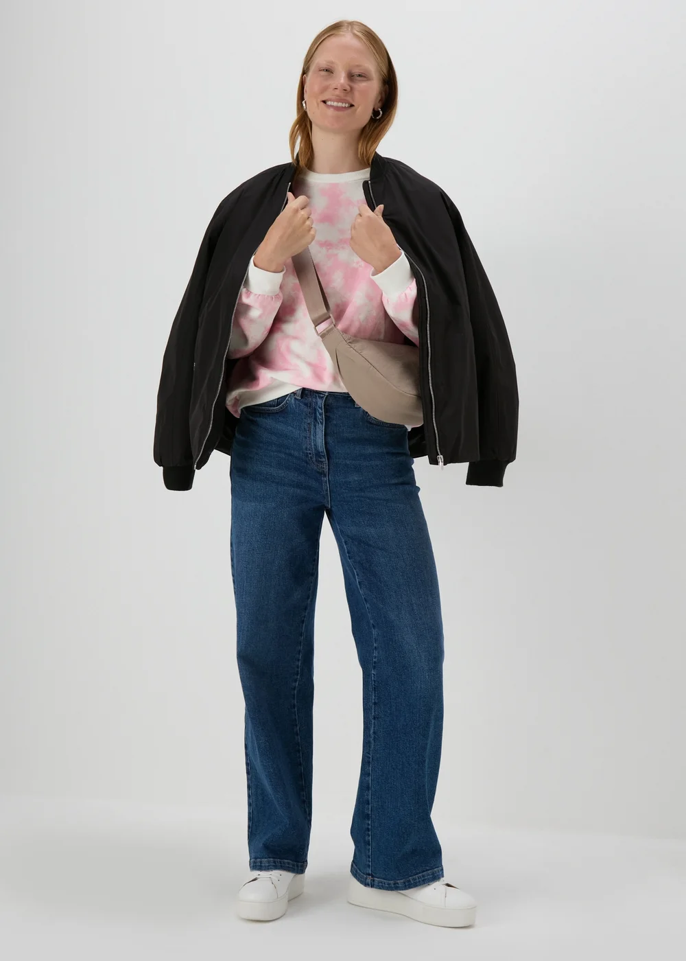 Pink Acid Wash Sweatshirt - S Image 4