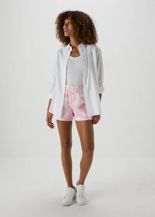 Pink Acid Wash Shorts - S Image 4