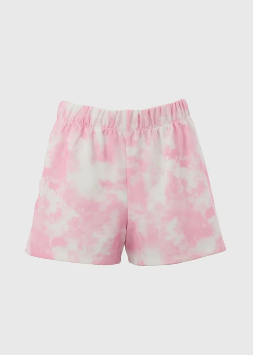 Pink Acid Wash Shorts - S Image 5