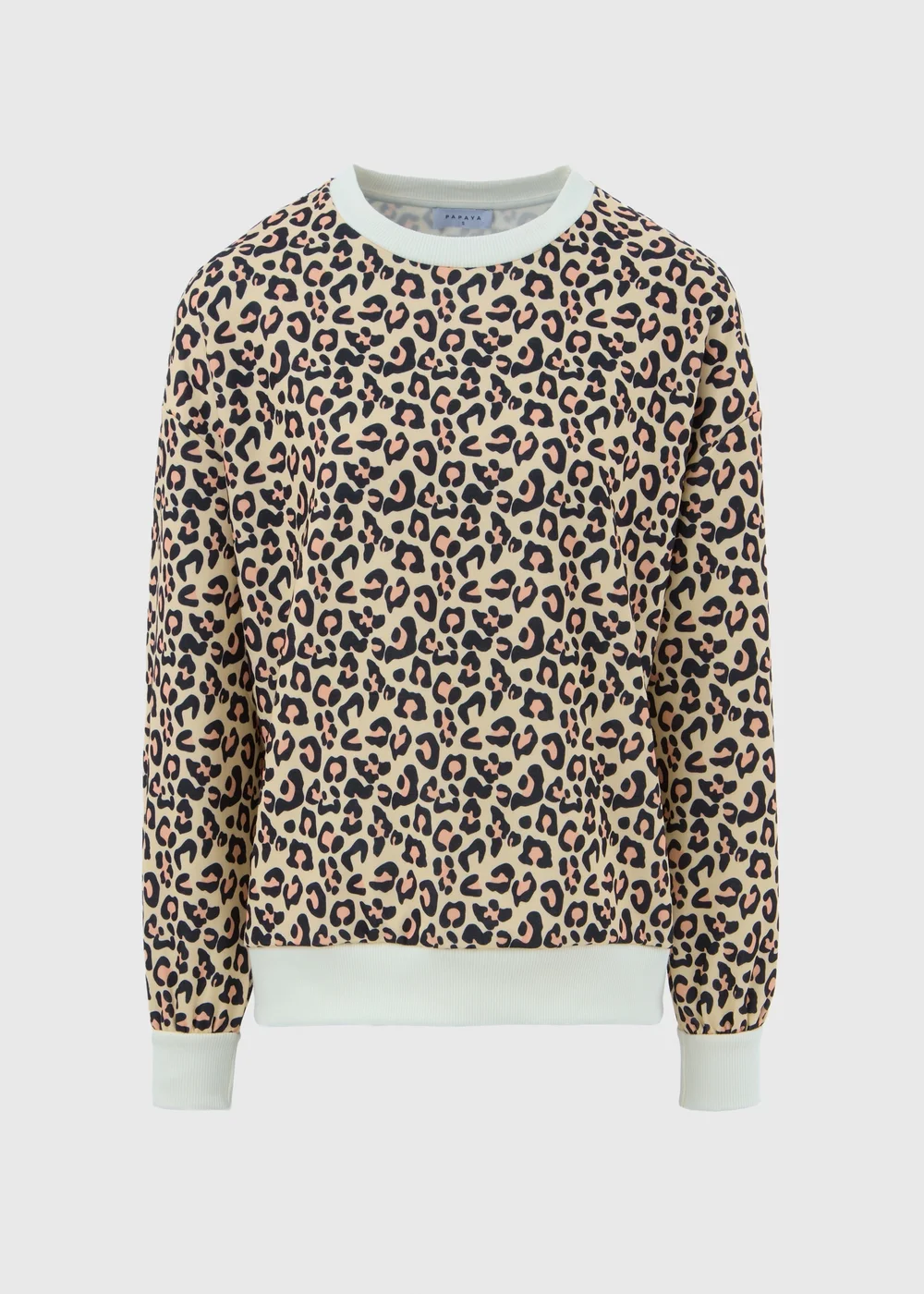 Brown Leopard Print Sweatshirt - S Image 5
