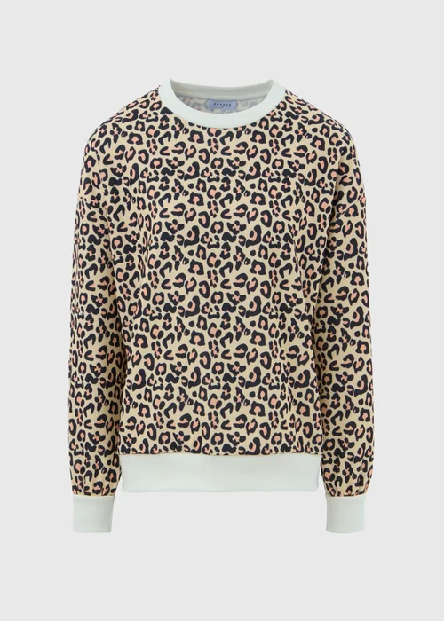 Brown Leopard Print Sweatshirt - S Image 5