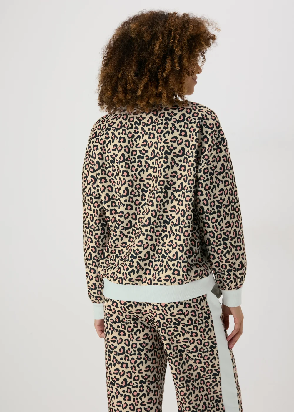 Brown Leopard Print Sweatshirt - S Image 2