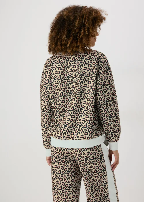 Brown Leopard Print Sweatshirt - S Image 2