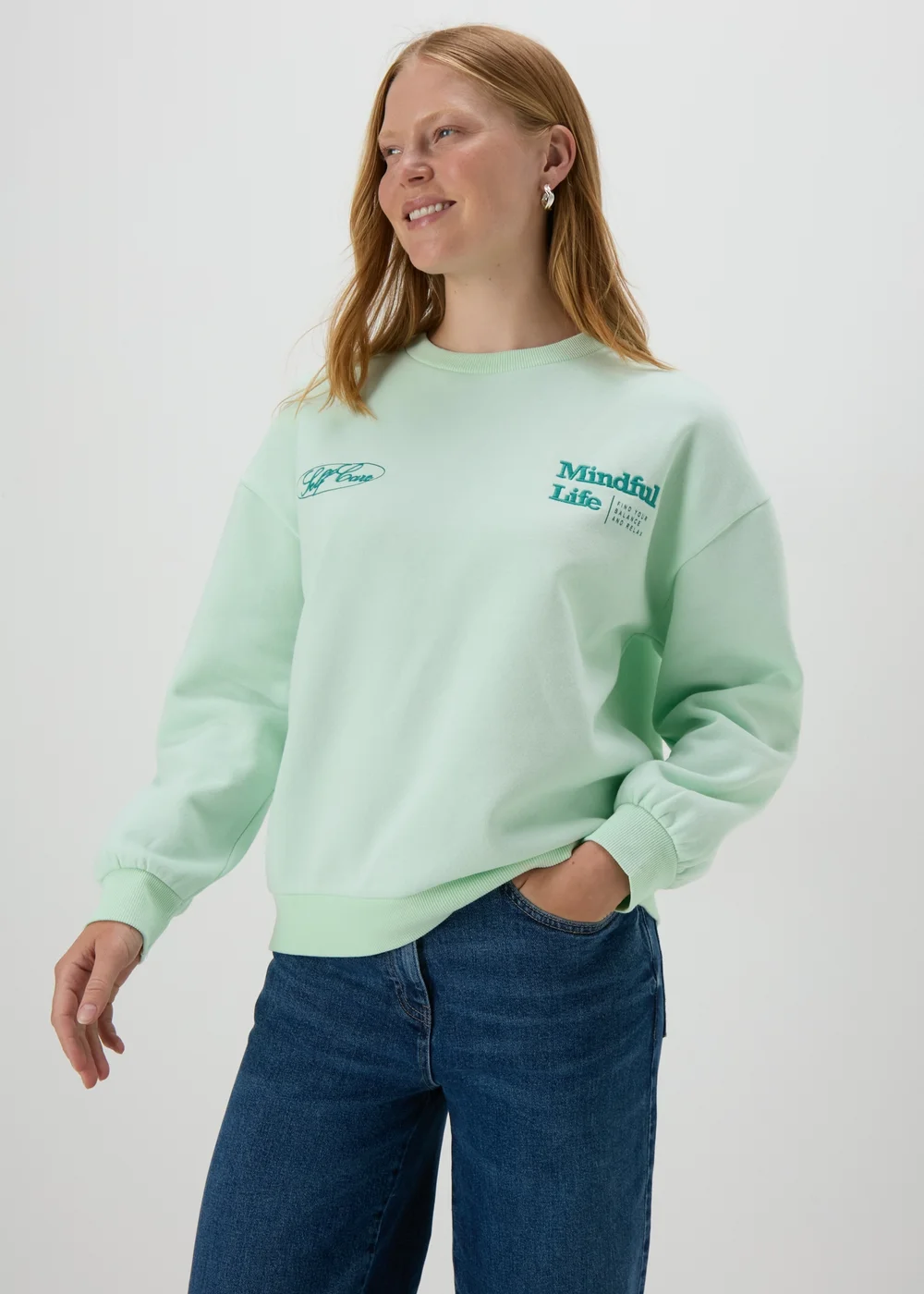 Green Vintage Graphic Sweatshirt - S Image 4