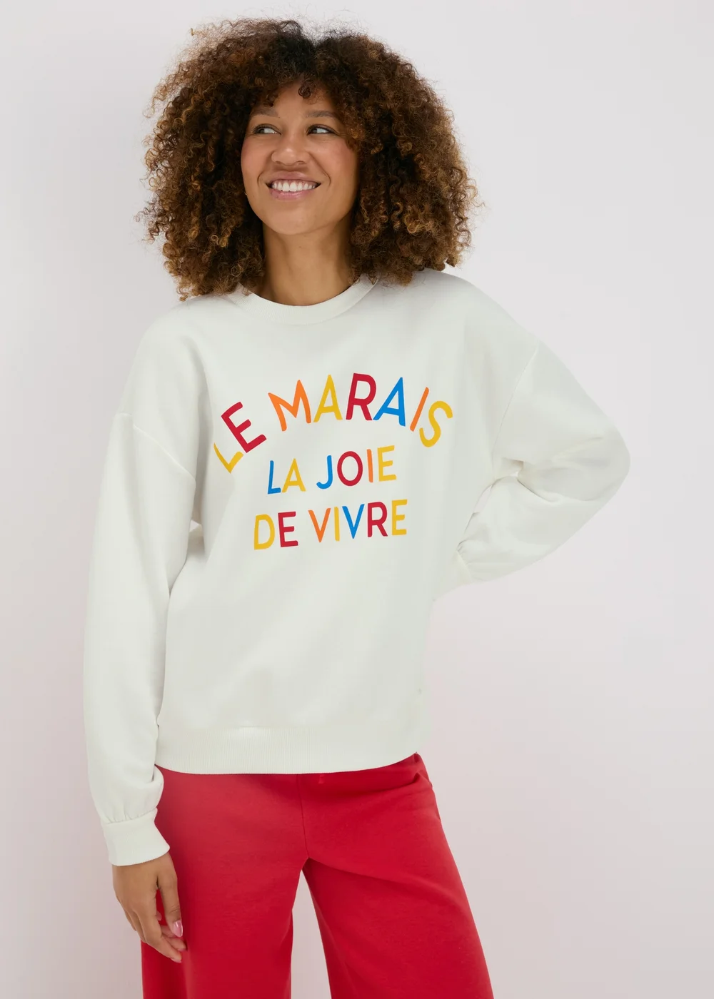 Cream Le Marais Sweatshirt - S Image 4