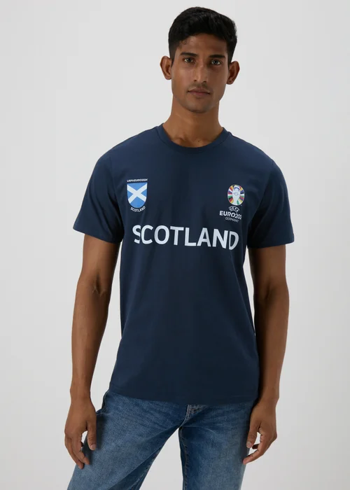 Navy Scotland Football T-Shirt - S Image 3