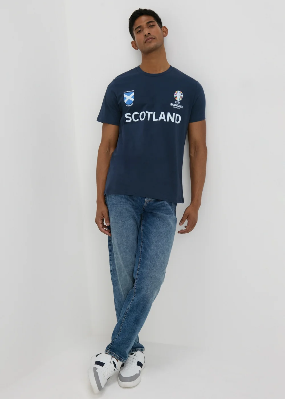 Navy Scotland Football T-Shirt - S Image 4