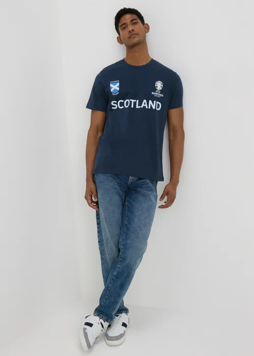 Navy Scotland Football T-Shirt - S Image 4