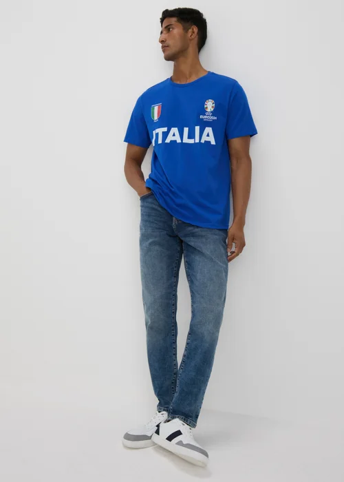 Blue Italy Football T-Shirt - S Image 4