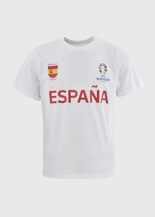 White Espana Football T-Shirt - S Image 5