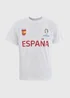 White Espana Football T-Shirt - S Image 5