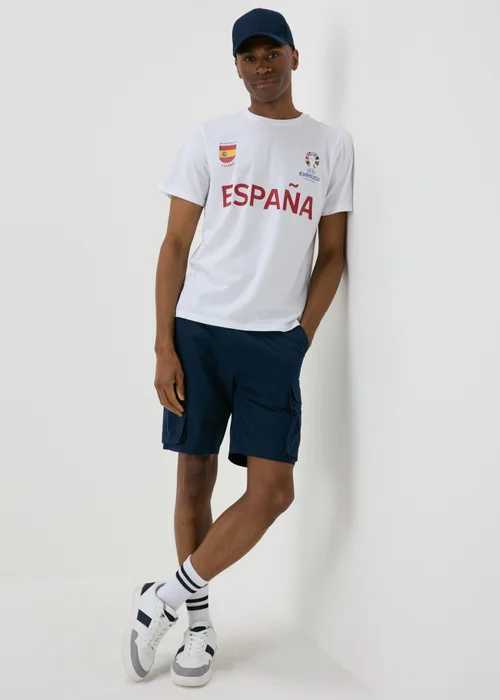 White Espana Football T-Shirt - S Image 4