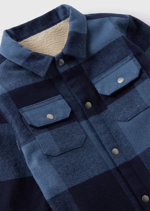Boys Blue Check Shacket (1-7yrs) - 1-1.5 Yrs Image 2