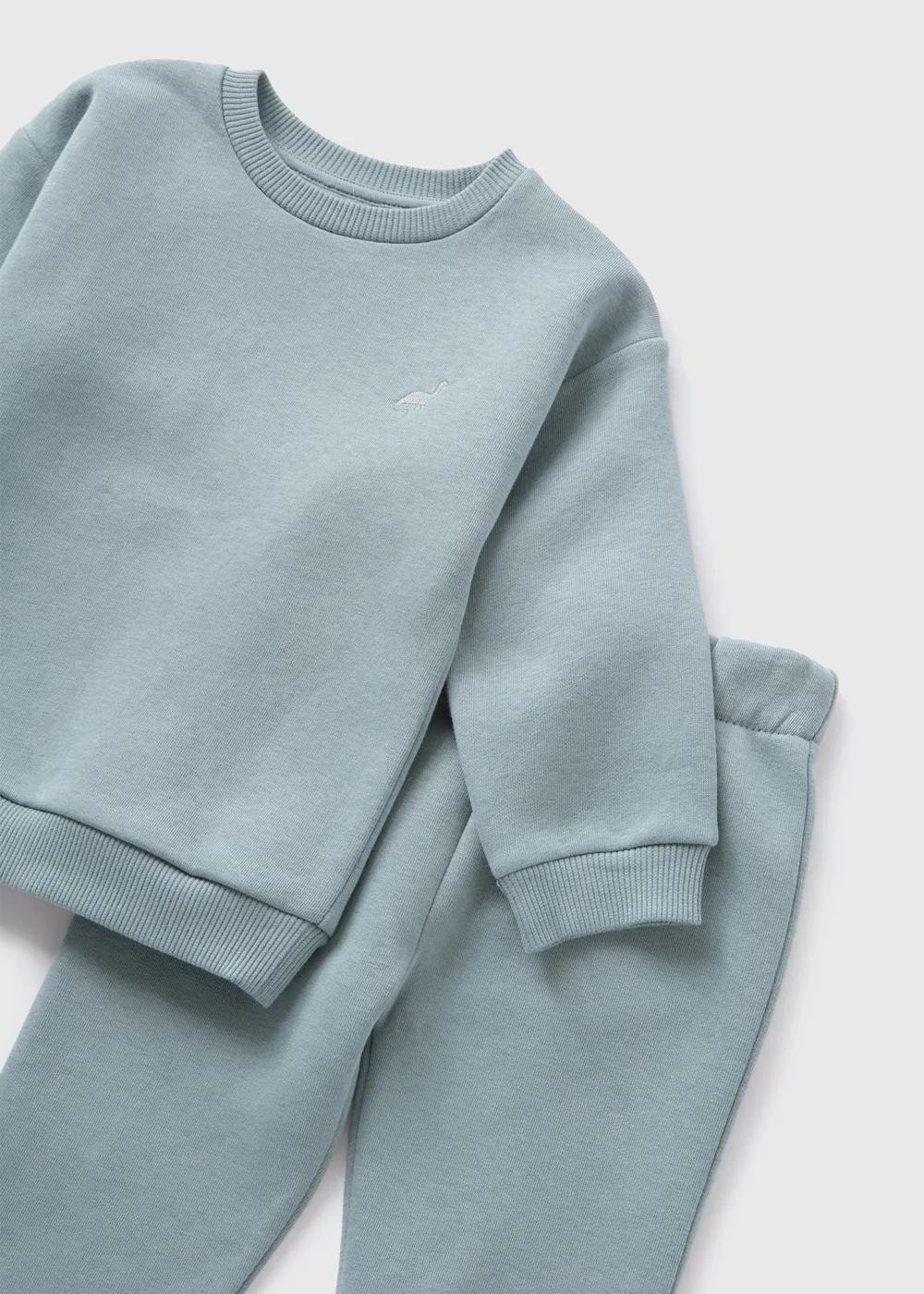 Boys Blue Fleece-Lined Sweatshirt & Joggers Set (1-7yrs) - 1 half year to 2 Image 2