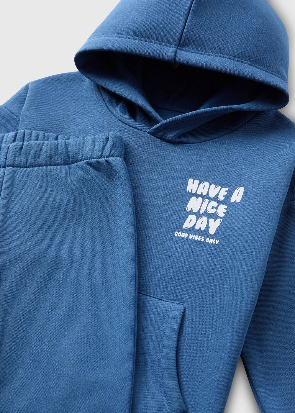 Boys Blue Hoodie & Jogging Bottoms Set (1-7yrs) - 1 half year to 2 Image 2
