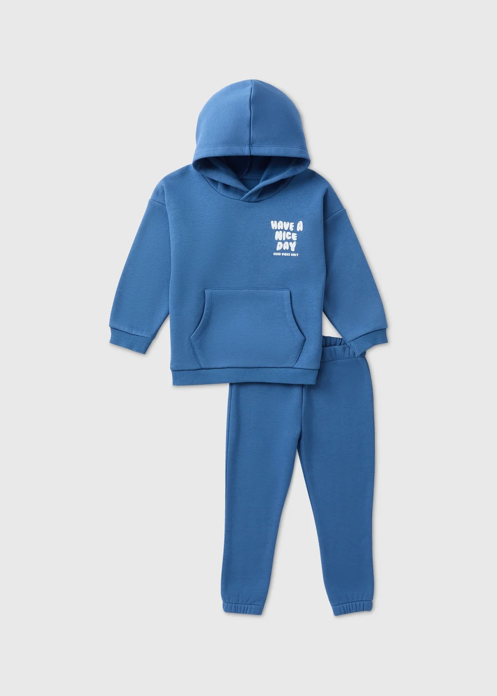 Boys Blue Hoodie & Jogging Bottoms Set (1-7yrs) - 1 half year to 2 Image 1