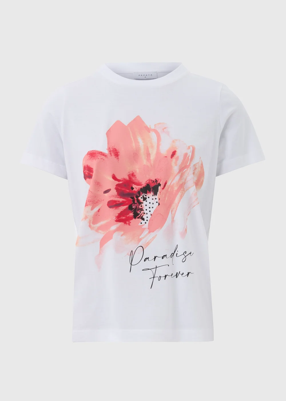 White Flower Graphic T-Shirt - 8 Image 5