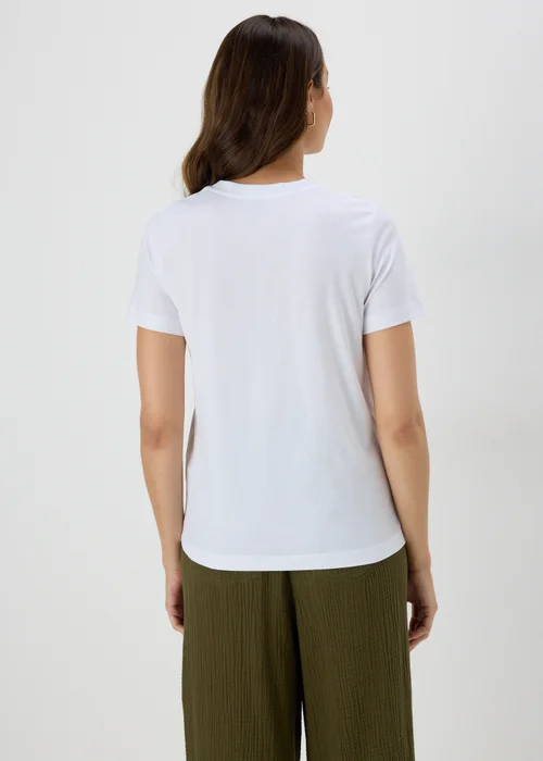 White Flower Graphic T-Shirt - 8 Image 2