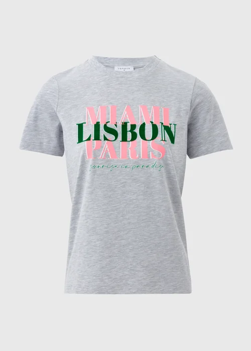 Grey City Graphic T-Shirt - Size 8 Image 5