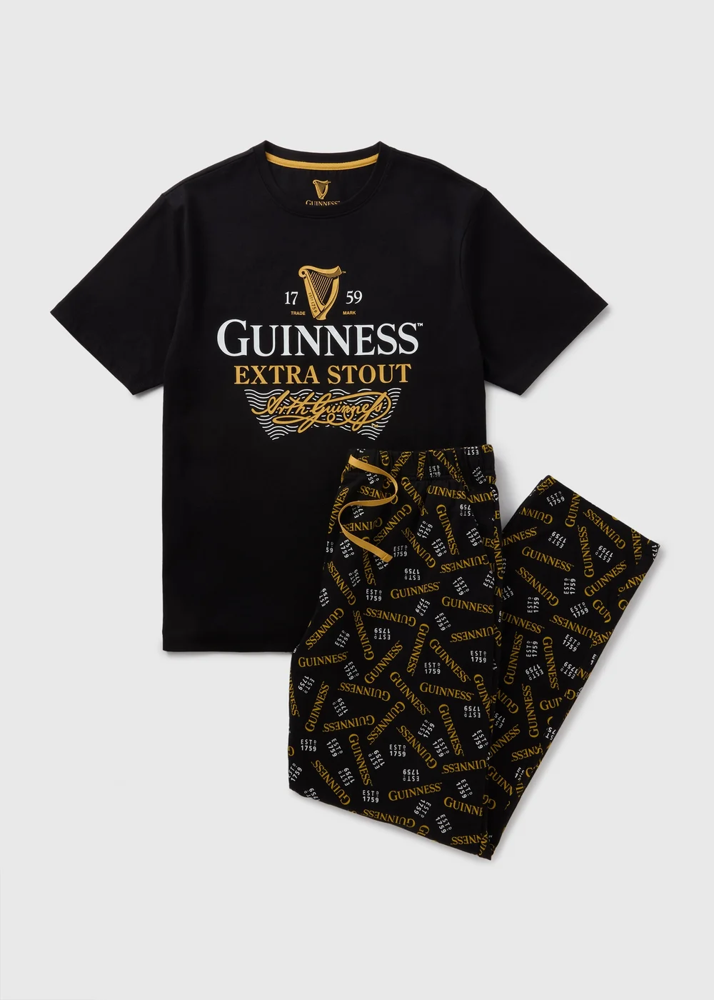 Guinness Black Pyjama Set - Extra small Image 3