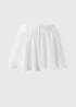 White Frill Hem Shorts - 8 Image 5
