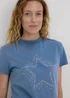 Blue Star Graphic T-Shirt - Size 8 Image 3
