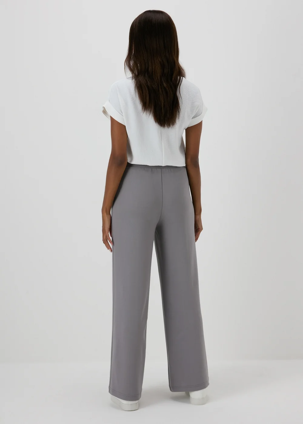 Grey Seam Detail Trousers. - 8 Image 2