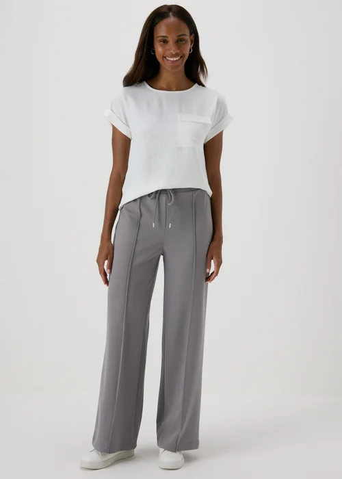 Grey Seam Detail Trousers. - 8 Image 1