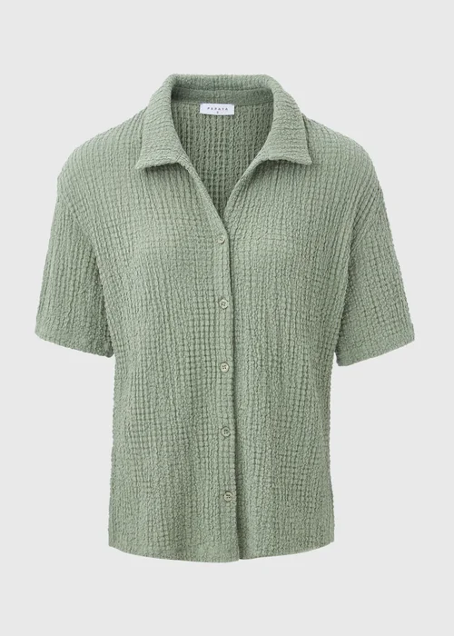 Green Textured Shirt - S Image 5