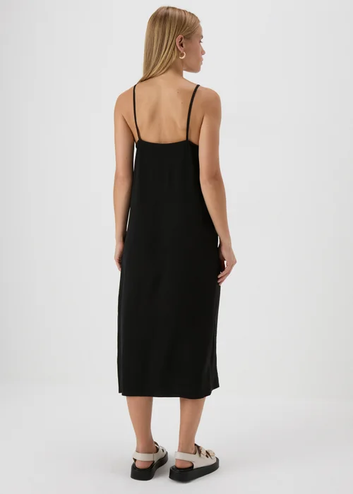 Black Neck Tie Shift Dress - 8 Image 2
