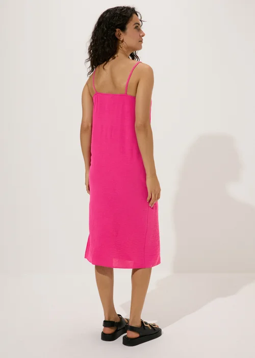 Pink Neck Tie Shift Dress - 8 Image 2