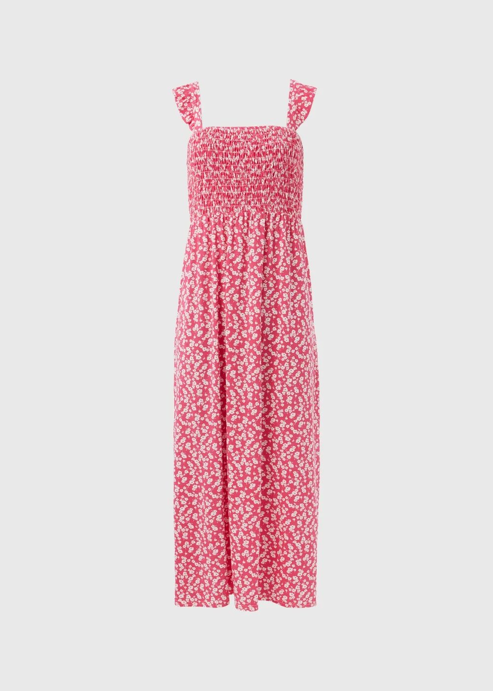 Pink Floral Cami Maxi Dress - 8 Image 5