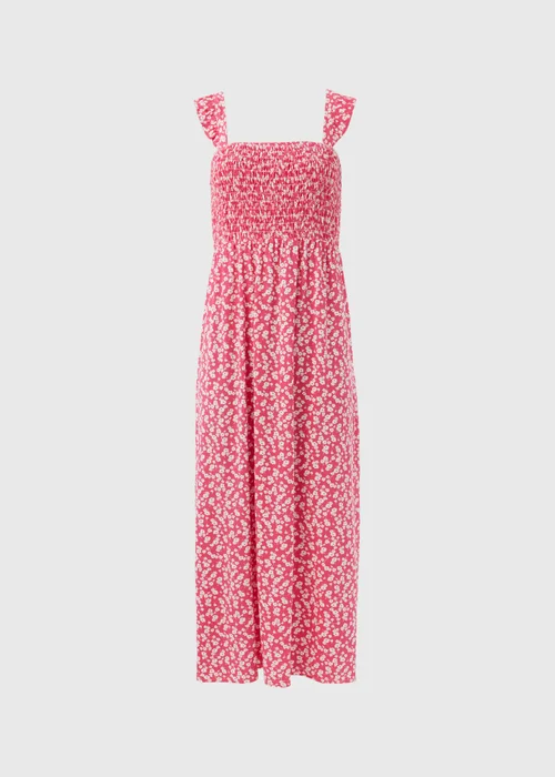 Pink Floral Cami Maxi Dress - 8 Image 5