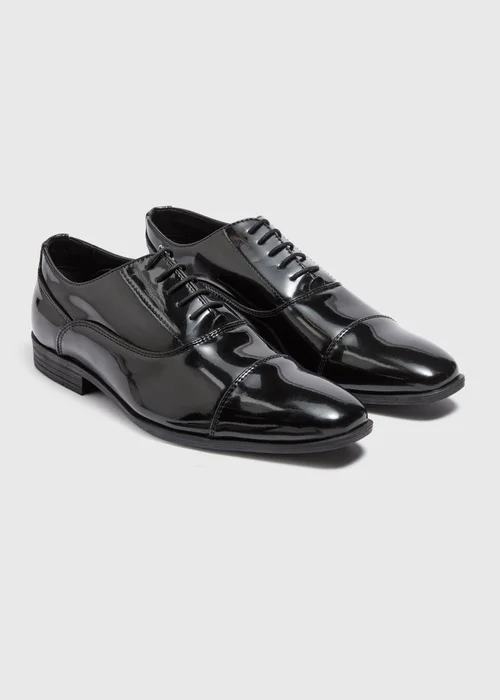 Black High Shine Derby Shoes - 6 Image 1