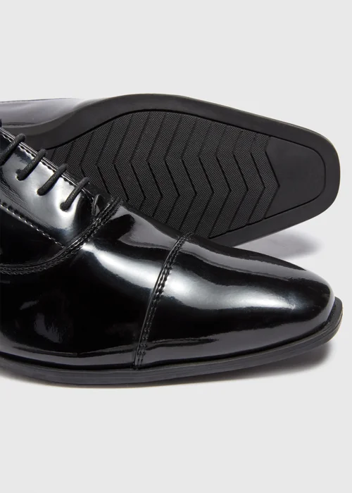 Black High Shine Derby Shoes - 6 Image 2