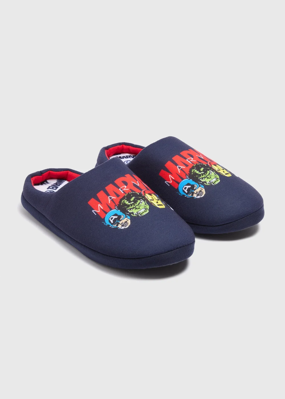 Marvel Navy Mule Slippers - Size 7 - 8 Image 1