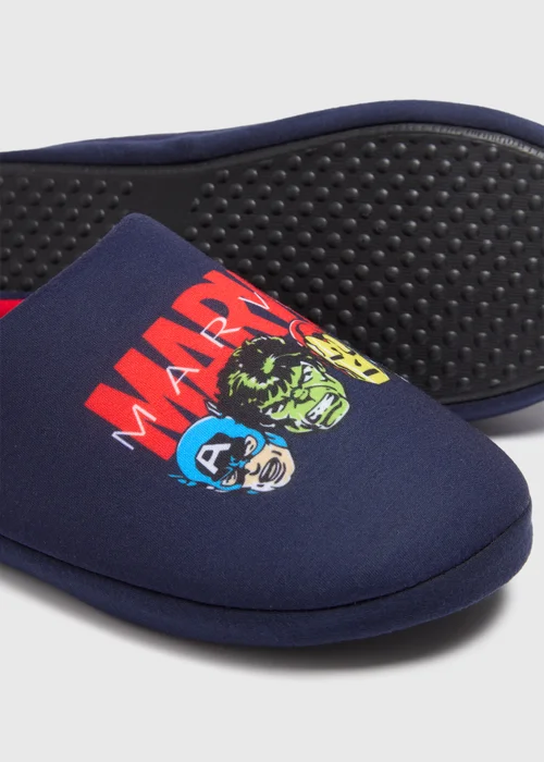 Marvel Navy Mule Slippers - Size 7 - 8 Image 2