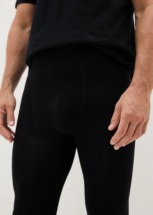 Black Fleece Lined Bottoms - S Image 3