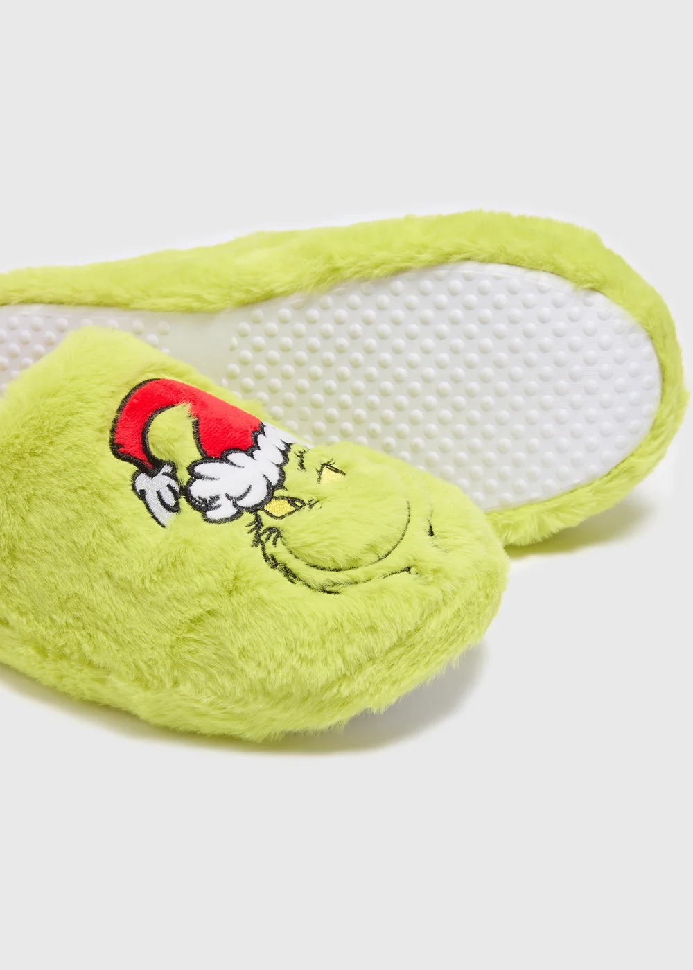 Green Grinch Mule Slippers - 7-8 Image 2